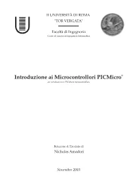 An Introduction to Picmicro Microcontrollers