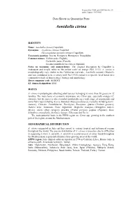Data Sheets on Quarantine Pests