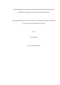 Expressed Emotion in Caregivers of Persons with Dementia and the Relationship With
