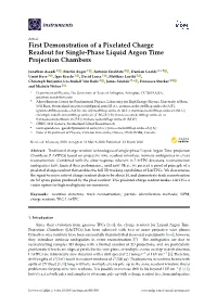 First Demonstration of a Pixelated Charge Readout for Single-Phase Liquid Argon Time Projection Chambers