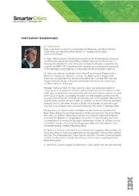Participant Biographies
