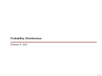Probability Distributions