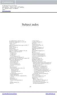 Subject Index