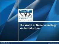 The World of Nanotechnology: an Introduction