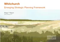Whitchurch Emerging Strategic Planning Framework