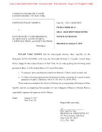 Case 1:18-Cr-00204-NGG-VMS Document 409 Filed 03/12/19 Page 1 of 1 Pageid #: 3935