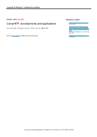 Comphep: Developments and Applications Dirk Zerwas - Single Production of Charged Gauge