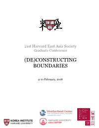 (De)Constructing Boundaries