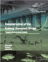 Deconstruction of the Existing Champlain Bridge