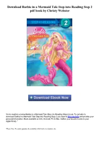 Download Barbie in a Mermaid Tale Step Into Reading Step 2 Pdf Ebook by Christy Webster