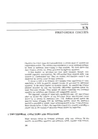 First-Order Circuits