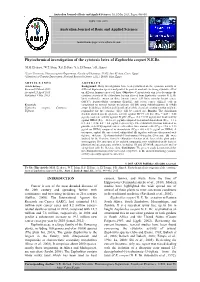 Phytochemical Investigation of the Cytotoxic Latex of Euphorbia Cooperi N.E.Br