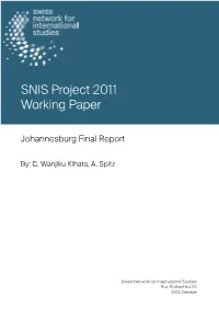 SNIS Project 2011 Working Paper