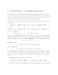 3 the Hom Functors — Projectivity and Injectivity