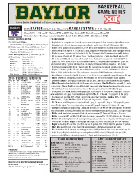 Basketball Game Notes Basketballgame 1 — Oral Roberts Game Notes