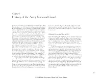 History of the Army National Guard