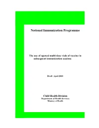 National Immunization Programme