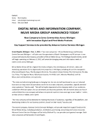 Not for Immediate Release