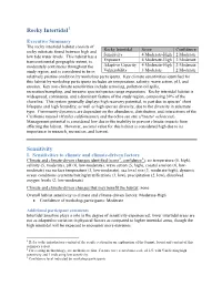Rocky Intertidal Sensitivity