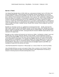 Roy Brooks – Final Version – February 1, 2021