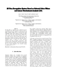 2D Face Recognition System Based on Selected Gabor Filters and Linear Discriminant Analysis LDA