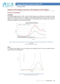 Dengue Situation Update Number 627 26 August 2021