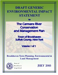 Draft Generic Environmental Impact Statement