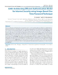 EAM: Architecting Efficient Authentication Model for Internet Security Using Image-Based One Time Password Technique