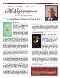 Forgiveness and Overcoming Poverty As We Approach Lent, Holy Week, and Easter, the Following Books May Be of Interest to You and Your Walk in the Coming Months