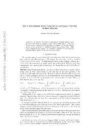 L\'Evy Processes with Values in Locally Convex Suslin Spaces