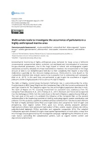 Multivariate Tools to Investigate the Occurrence of Pollutants in a Highly