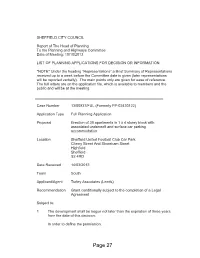 Page 27 2 the Development Must Be Carried out in Complete Accordance with the Following Approved Documents
