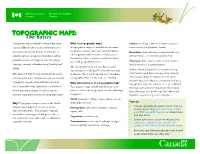 Topographic Maps: the Basics