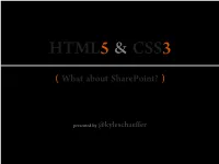 What About Sharepoint?