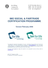IMO SFT Programme Versionfeb08