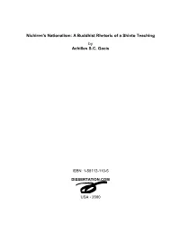 Nichiren's Nationalism: a Buddhist Rhetoric of a Shinto Teaching
