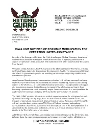 RELEASED by Col