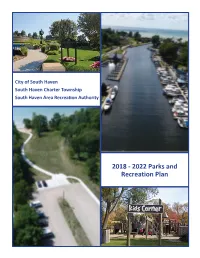 2018 - 2022 Parks and Recreation Plan Table of Contents