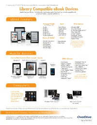 Compatible Ebook Devices