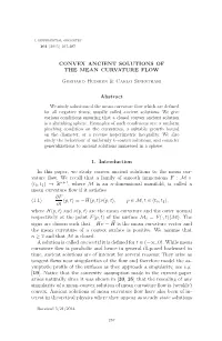 Convex Ancient Solutions of the Mean Curvature Flow