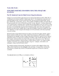 Exploring Risk Relationships Using the Chi-Square Statistic
