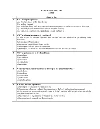 II. DIGESTIV SYSTEM TESTS General Data 1. CS the Organ Represent: A