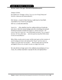 Lesson 12: Handout 4, Document 1 German Youth in the 1930S: Selected Excerpted Documents