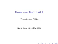 Monads and More: Part 1