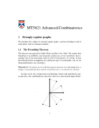 Strongly Regular Graphs