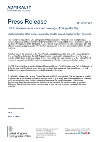 UKHO Releases Enhanced Chart Coverage of Bridgwater Bay