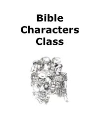 Bible Characters Class