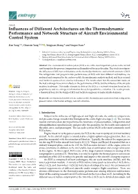 Influences of Different Architectures on the Thermodynamic Performance
