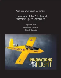 Proceedings of the 25Th Annual Wisconsin Space Conference