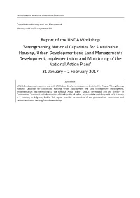Report of the UNDA Workshop